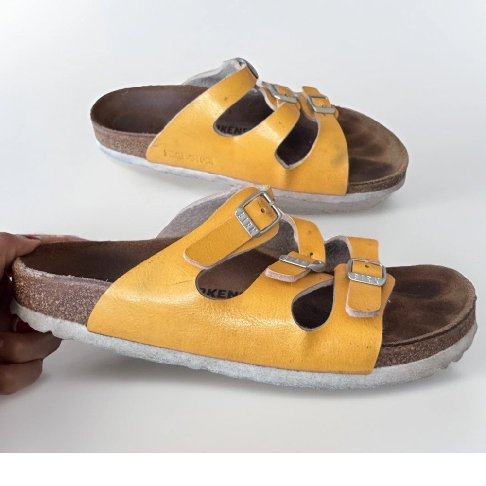 Birkenstock Florida 3 Strap Buckle Slip On Sandals Shoes Women’s Size 38